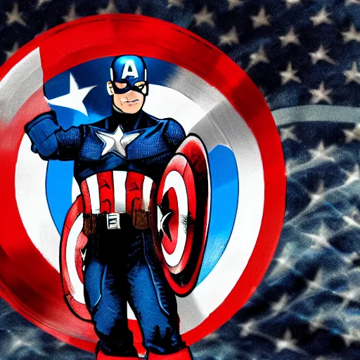 Image similar to captain america obama