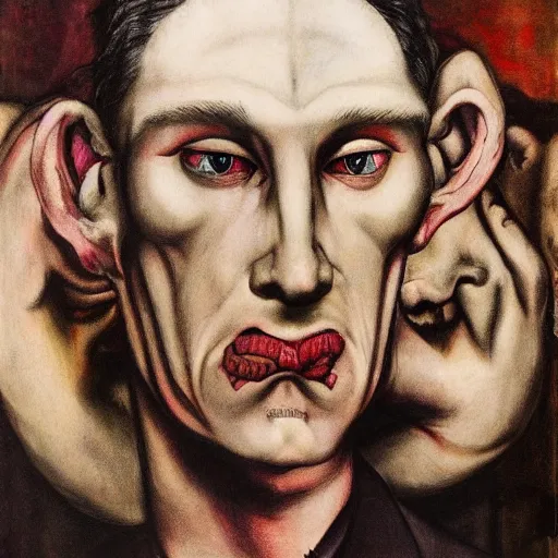 Image similar to covid - 1 9 by otto dix, hyperrealistic, aesthetic, masterpiece