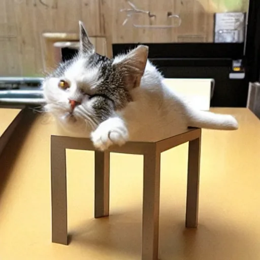Image similar to cube - shaped cat