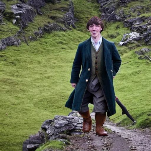 Image similar to Rory Stewart as a Hobbit