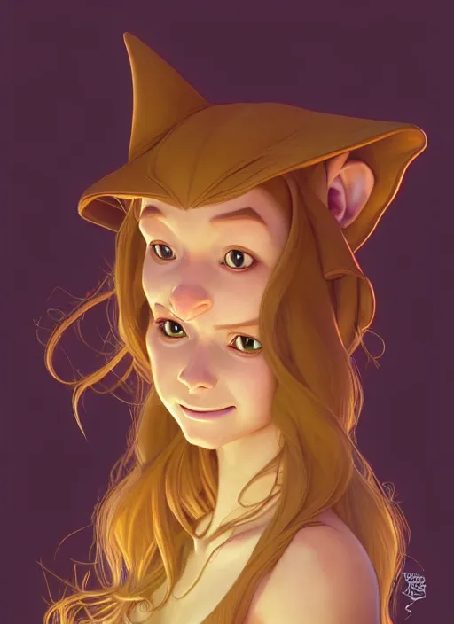 Image similar to cute witch mongoose, natural lighting, path traced, highly detailed, high quality, digital painting, by don bluth and ross tran and studio ghibli and alphonse mucha, artgerm