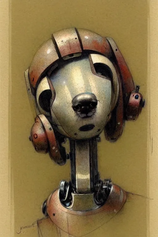 Image similar to (((((1950s robot dog . muted colors.))))) by Jean-Baptiste Monge !!!!!!!!!!!!!!!!!!!!!!!!!!!