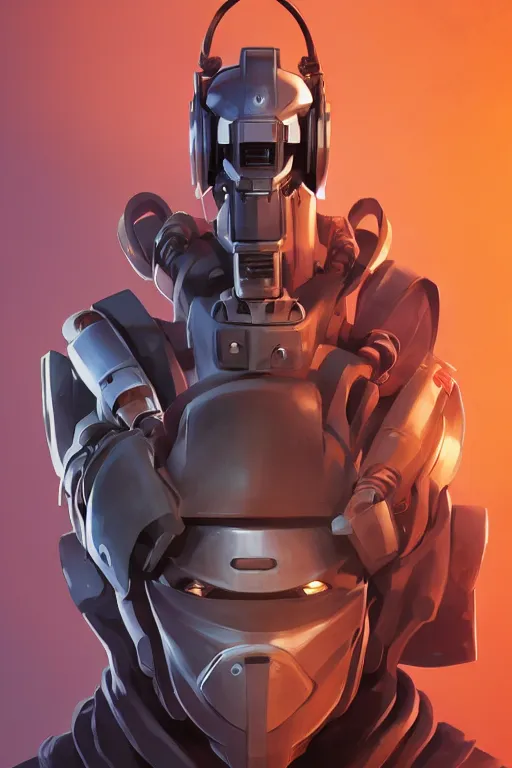 Image similar to epic mask helmet robot ninja portrait stylized as fornite style game design fanart by concept artist gervasio canda, behance hd by jesper ejsing, by rhads, makoto shinkai and lois van baarle, ilya kuvshinov, rossdraws global illumination radiating a glowing aura global illumination ray tracing hdr render in unreal engine 5