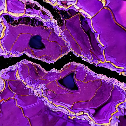 Prompt: light 3D!!!, purple shattered paint!, glowing lava!!!, conglomerate!, slush!!, organized composition!, abstract sculpture!!!!, black backdrop!, 4k!, award-winning photo!!!!