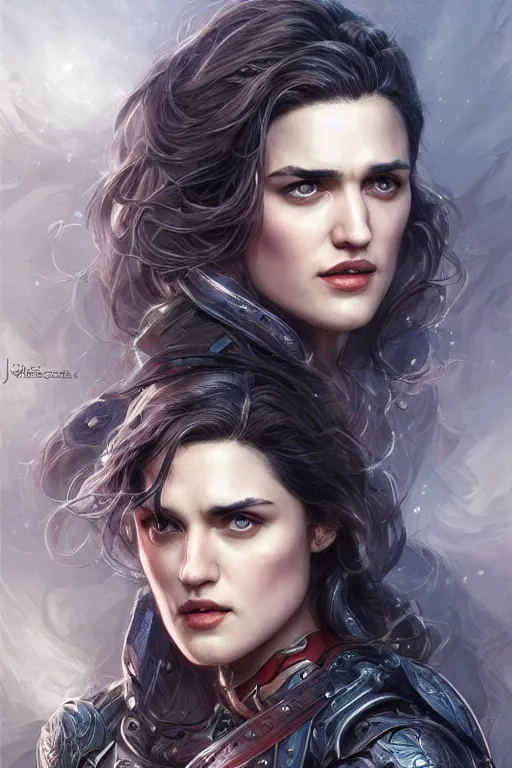 Image similar to Katie Mcgrath as a ruggedly handsome heroine , intricate, elegant, highly detailed, centered, digital painting, artstation, concept art, smooth, sharp focus, illustration, art by artgerm and donato giancola and Joseph Christian Leyendecker, Ross Tran, WLOP