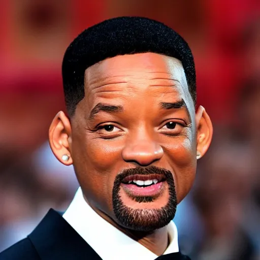 Image similar to will smith with a mullet, photograph
