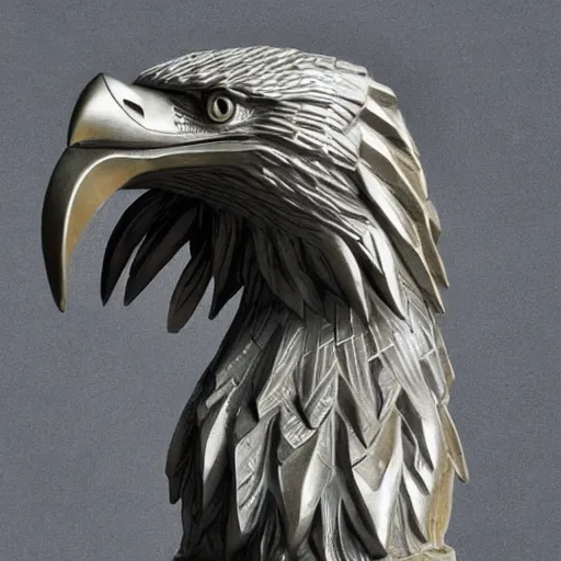 Image similar to eagle sculpture by stanisław szukalski
