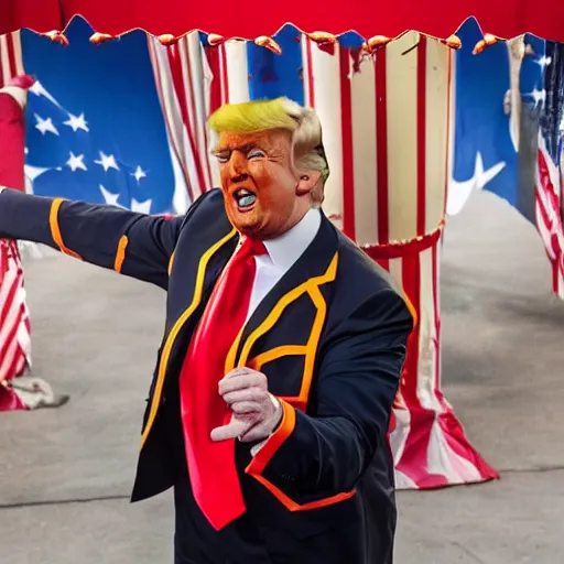 Prompt: Donald trump as a circus clown