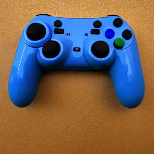 Image similar to game controller, chubby, blue