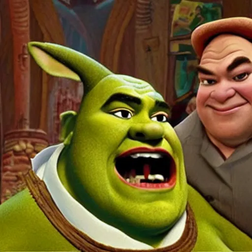 Image similar to A still of Danny De Vito in Shrek (2001)