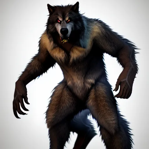 Image similar to cute handsome cuddly werewolf from van helsing unreal engine hyperreallistic render 8k character concept art masterpiece