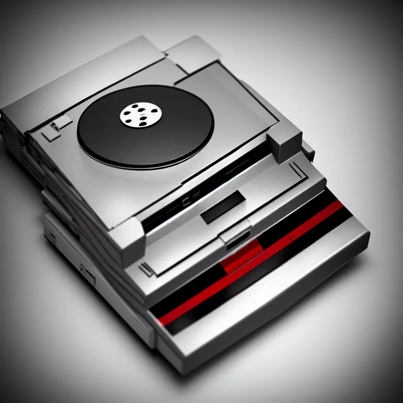 Image similar to a hyperrealistic clope up detailed photo of a floppy disk, retro, 8 0 s, vintage, game consoles