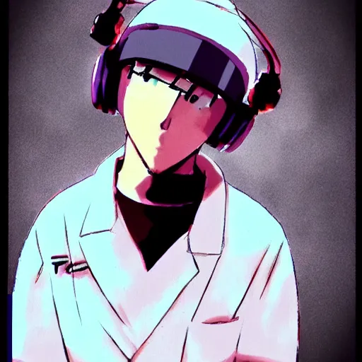 Image similar to tyler, the anime scientist - t