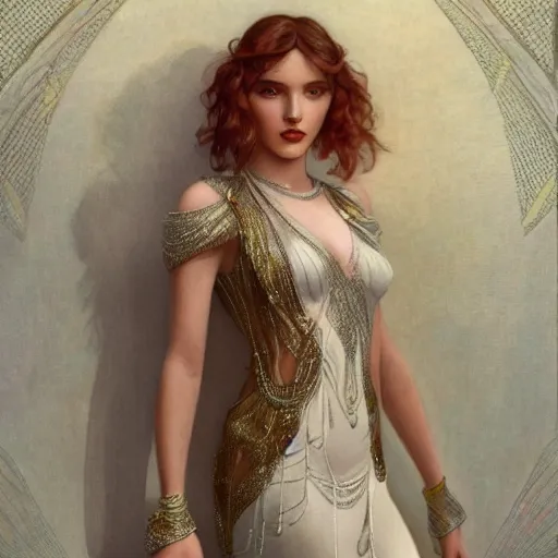 Image similar to ultra realistic illustration, 1 9 2 0 s bella thorne wearing, intricate, elegant, highly detailed, digital painting, artstation, concept art, smooth, sharp focus, illustration, art by artgerm and greg rutkowski and alphonse mucha