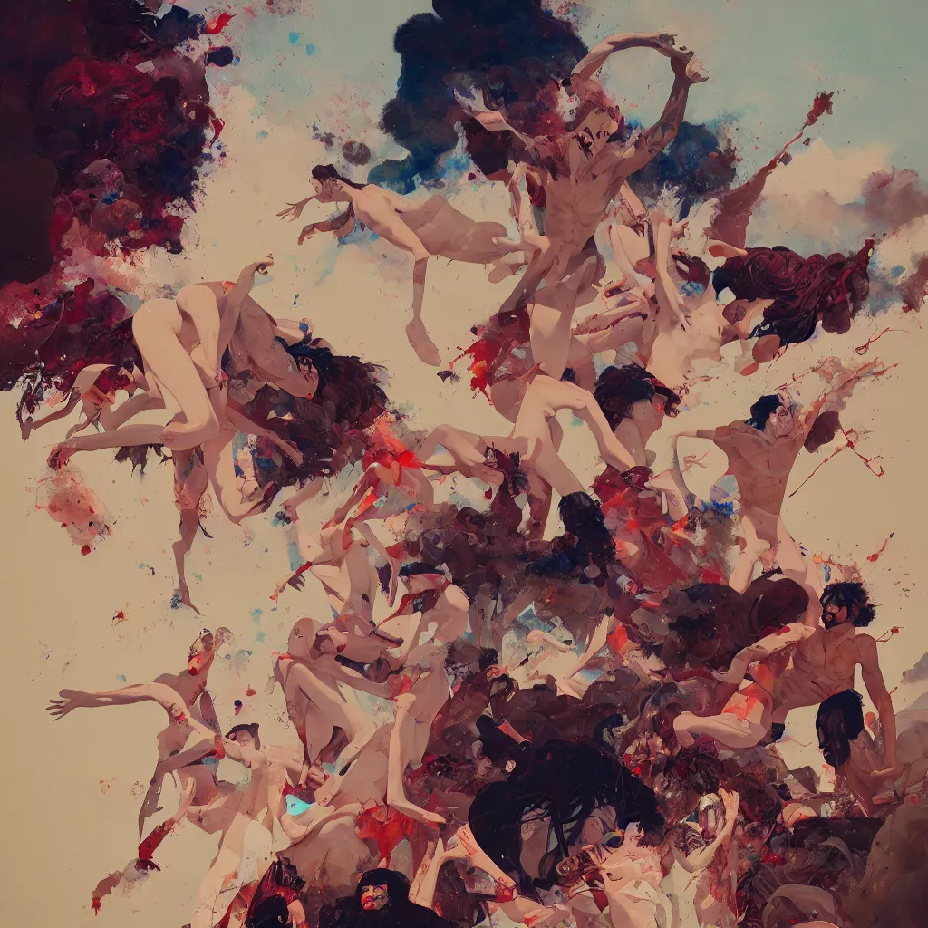 Prompt: the pandemonium of heaven descends on the willing, oil on canvas, by conrad roset, by jake parker, by antonio segura donat, sharp focus