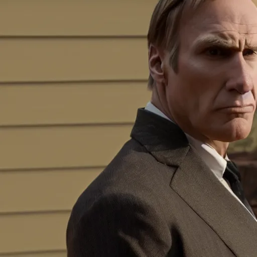 Image similar to Live Action Still of Jerma in Better Call Saul, real life, hyperrealistic, ultra realistic, realistic, highly detailed, epic, HD quality, 8k resolution, body and headshot, film still