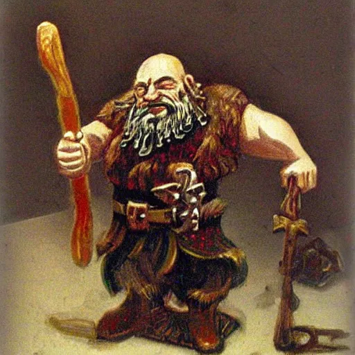Prompt: dnd dwarf, by Pablo Picasso