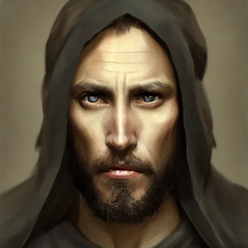 Prompt: jesus christ hiper realistic face, in the greg rutkowski style, king of jewish