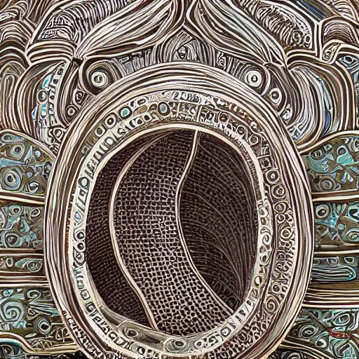 Prompt: detailed painting of a living pod architecture, filigree ornaments, architectural digest