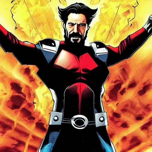 Image similar to keanu reeves as x men wolverine, marvel movie