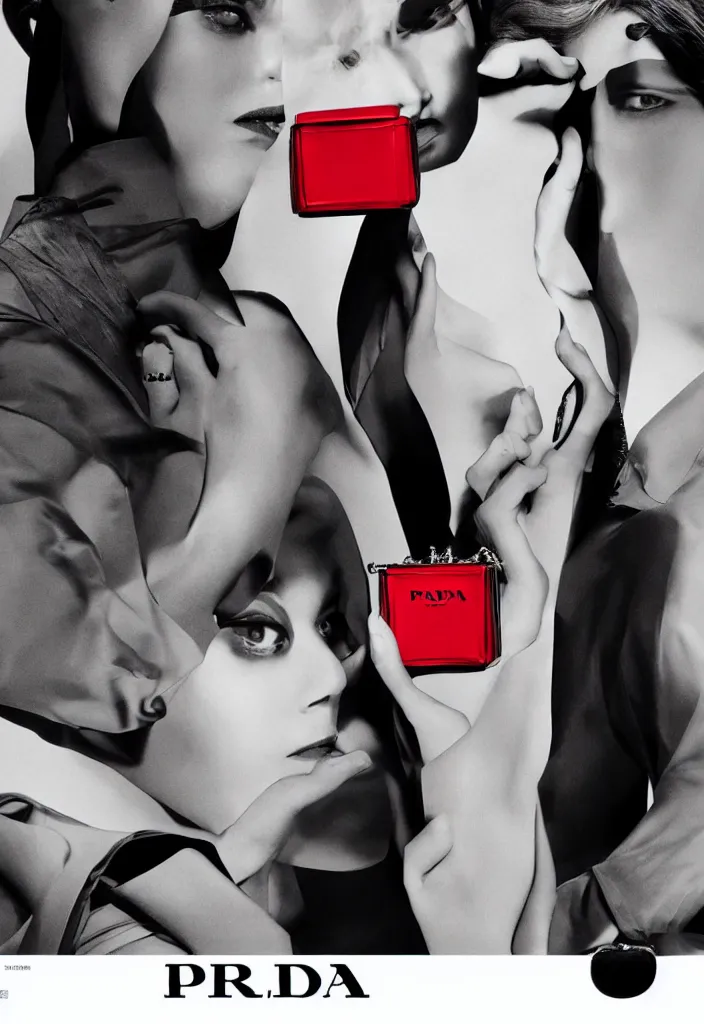 Image similar to Prada advertising campaign poster