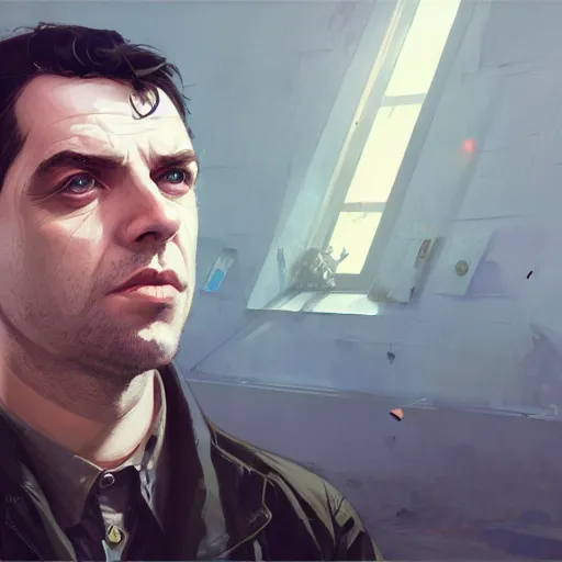 Image similar to highly detailed portrait salvador dalli in gta v, stephen bliss, unreal engine, fantasy art by greg rutkowski, loish, rhads, ferdinand knab, makoto shinkai and lois van baarle, ilya kuvshinov, rossdraws, tom bagshaw, global illumination, radiant light, detailed and intricate environment