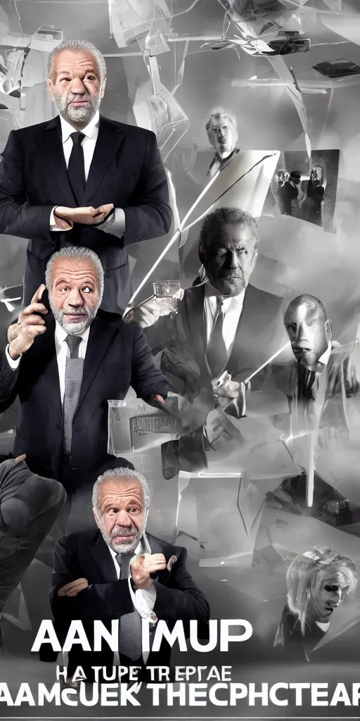 Prompt: a dream sequence of alan sugar turning into an advert, dream sequence. the apprentice, hyperdetailed, 8 k