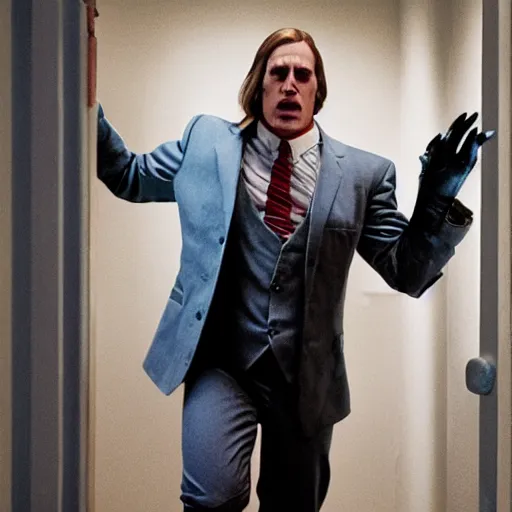 Image similar to arthas menethil as the american psycho, cinematic still