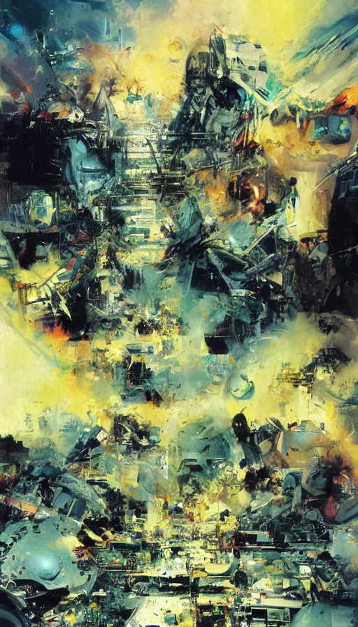 Image similar to The end of an organism, by John Berkey