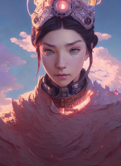 Image similar to Highly detailed portrait of Genshin Impact, Stephen Bliss, unreal engine, fantasy art by Greg Rutkowski, Loish, Rhads, ferdinand knab, Makoto Shinkai and Lois van baarle, ilya kuvshinov, rossdraws, Tom Bagshaw, alphonse mucha, global illumination, radiant light, detailed and intricate environment