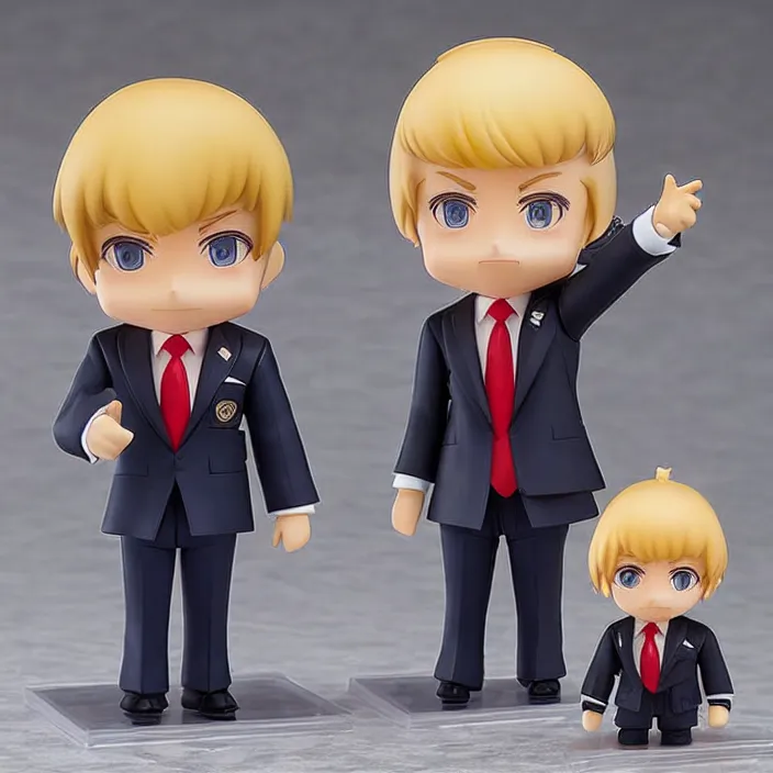 Image similar to Donald Trump, An anime Nendoroid of Donald Trump, figurine, detailed product photo