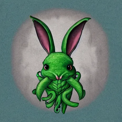 Image similar to rabbit cthulhu