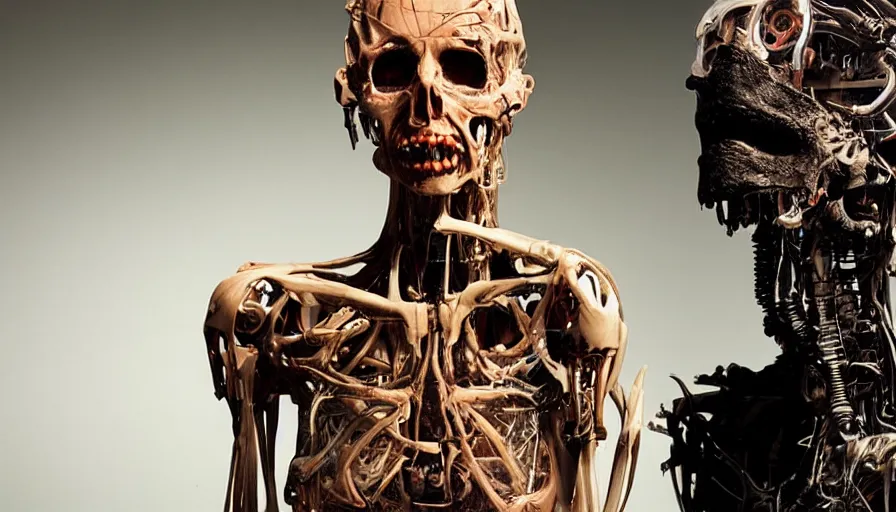 Image similar to big budget horror movie a ((((body worlds)))) cyborg