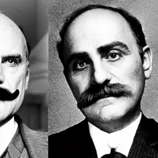 Prompt: poirot and hastings :