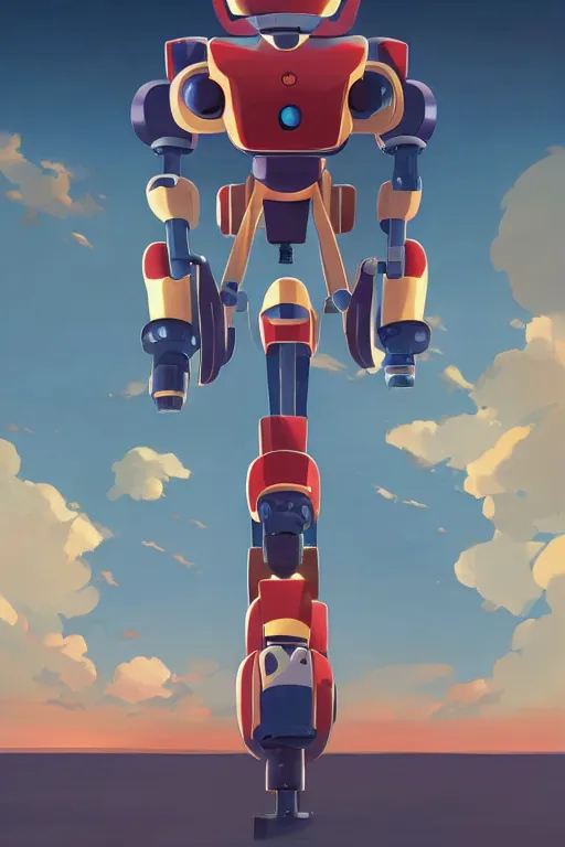 Image similar to metabots medabots medarotto medarot robot minimalist comics, behance hd by jesper ejsing, by rhads, makoto shinkai and lois van baarle, ilya kuvshinov, rossdraws global illumination ray tracing hdr radiating a glowing aura