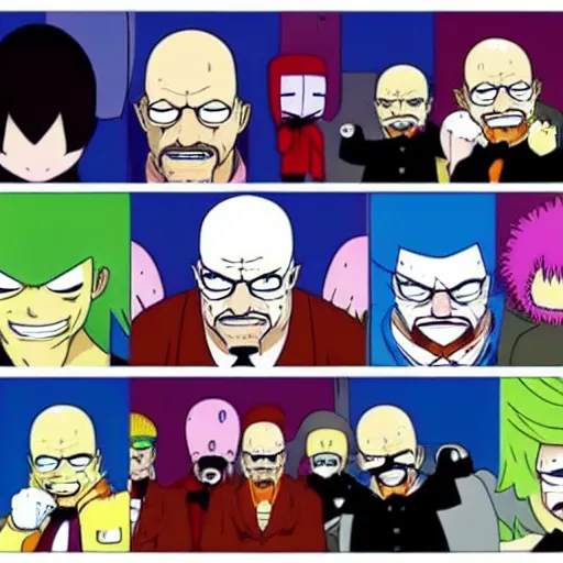 Prompt: Walter white is a onepiece character