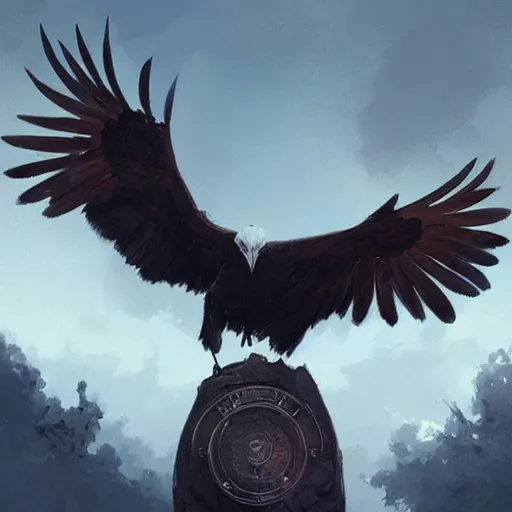 Image similar to 🦅, Greg rutkowski, Trending artstation, cinematográfica, digital Art