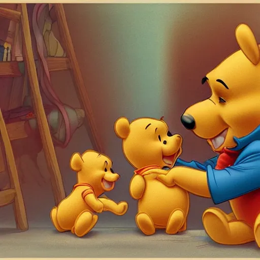 Image similar to winnie the pooh speaks to the national peoples congress of china, award winning photography, extremely detailed, artstation, 8 k, sensual lighting, incredible art, wlop, artgerm