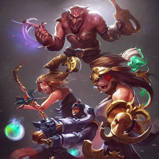 Image similar to Trending on ArtStation, League of Legends