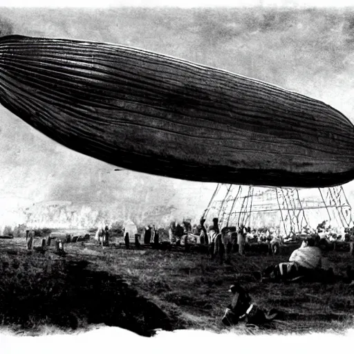 Image similar to Giant Zeppelin, uncrop,