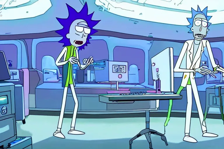 Stochastic Machine on X: Void Dimension Rick and Morty