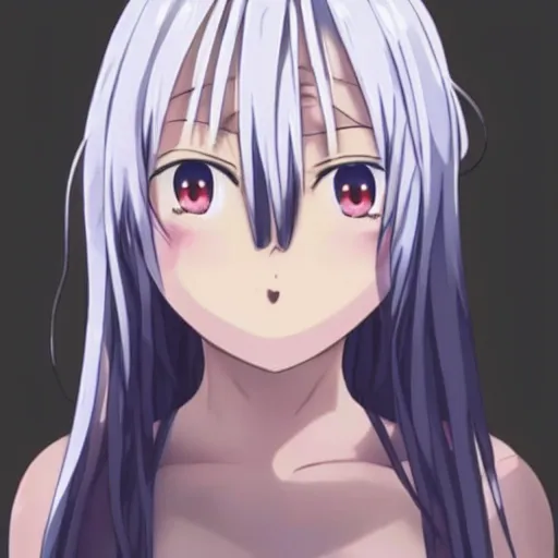 meme of an anime girl doing the ahegao face. Her head, Stable Diffusion