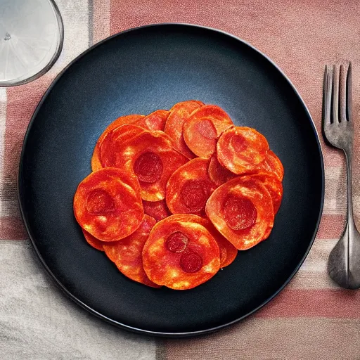 Image similar to photograph of a pepperoni toupanchi, 4K