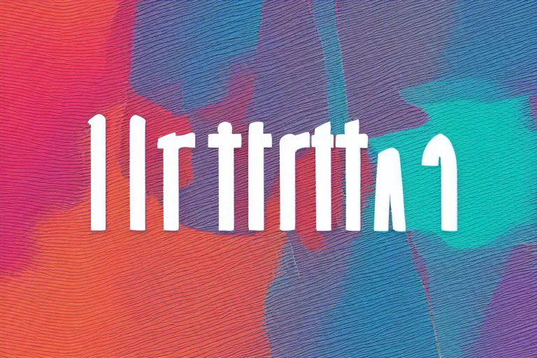 Prompt: Intimaa: text logo, music, art, bringing people together, synth-wave