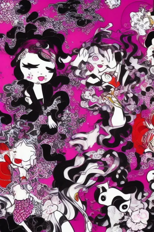 Image similar to empowering female artwork by tokidoki & sho murase