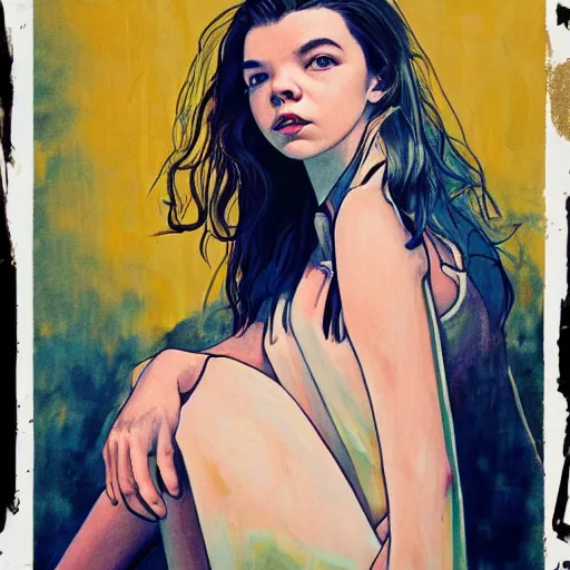Image similar to anya taylor - joy portrait in detail by james jean,