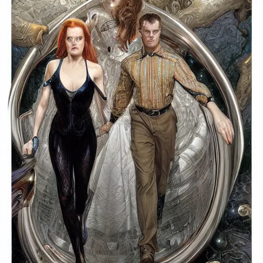 Image similar to Dolores Abernathy, Evan Rachel Wood, by Mark Brooks, by Donato Giancola, by Android Jones