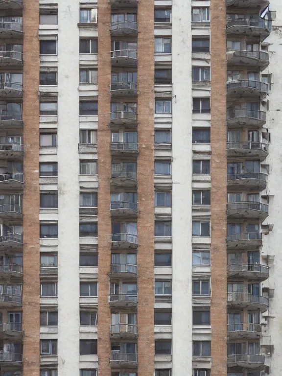 Image similar to full soviet apartment building, photo