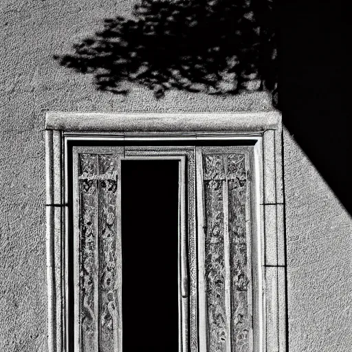 Prompt: shadow at a doorway