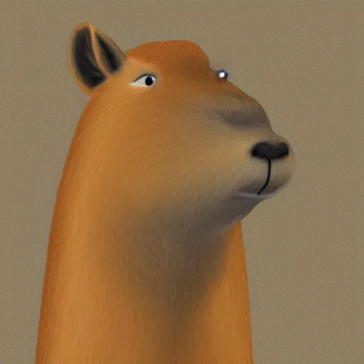 Image similar to anthropomorphic capybara, detailed, furaffinity